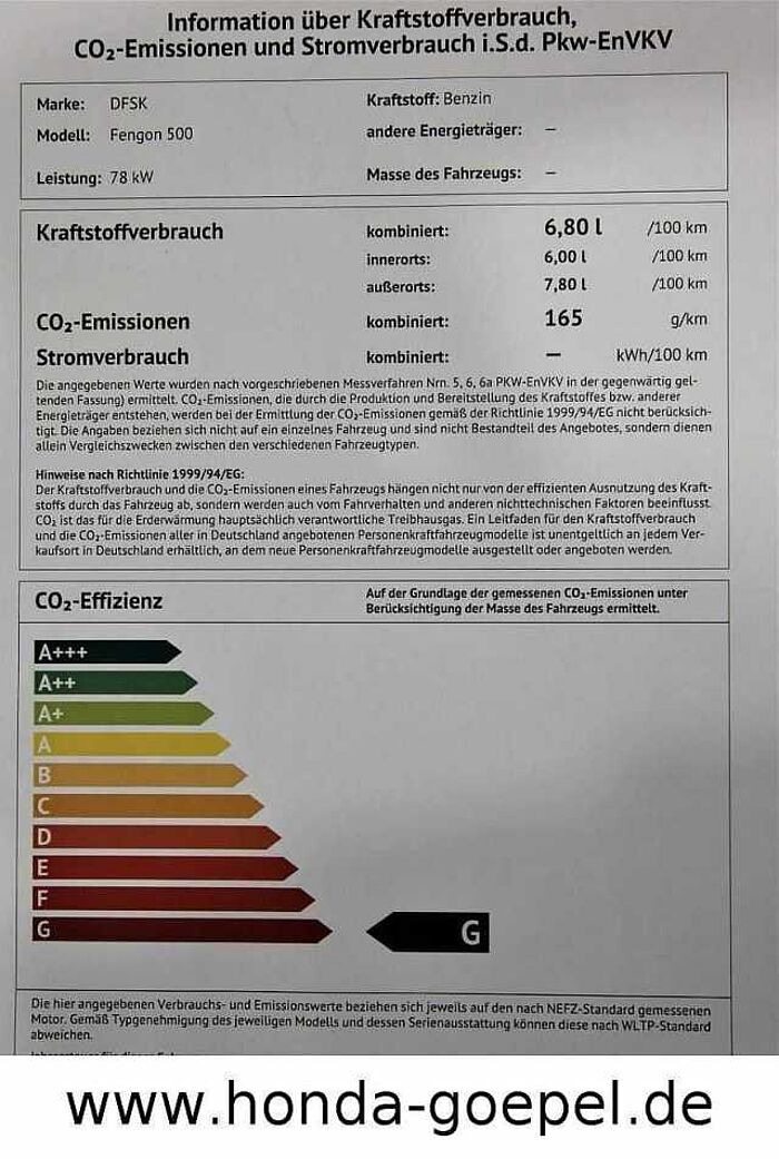 DFSK Fengon 500 Navi/Kamera/Allwetterreifen